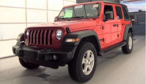 Red 2022 Jeep Wrangler Unlimited Sport S