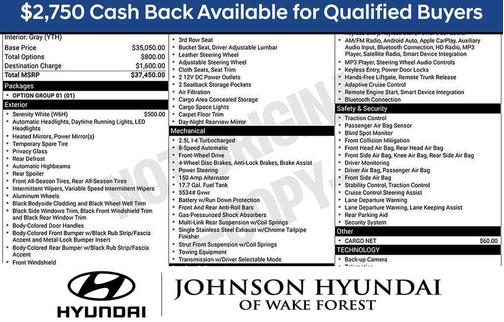 White 2026 Hyundai SANTA FE SE
