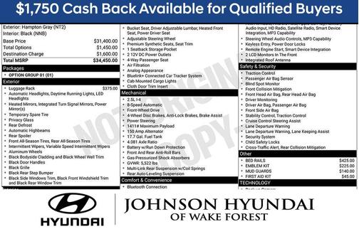 Hampton Gray 2026 Hyundai SANTA CRUZ SEL