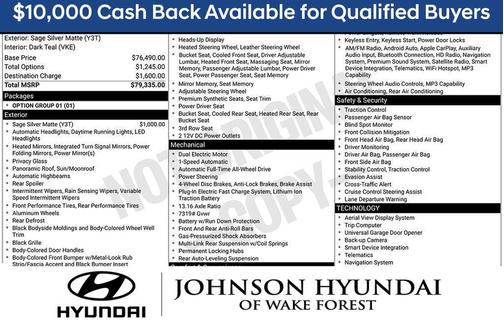 Sage Silver 2026 Hyundai IONIQ 9 PERFORMANCE CALLIGRAPHY DESIGN