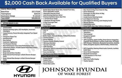 Black 2026 Hyundai ELANTRA Limited