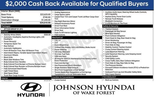 White 2026 Hyundai ELANTRA SE