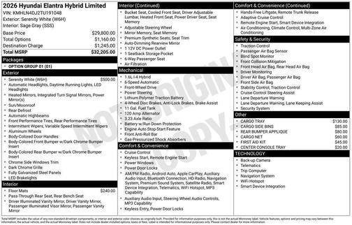 2026 Hyundai ELANTRA HEV Limited