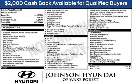 Black 2026 Hyundai ELANTRA SEL SPORT PREMIUM