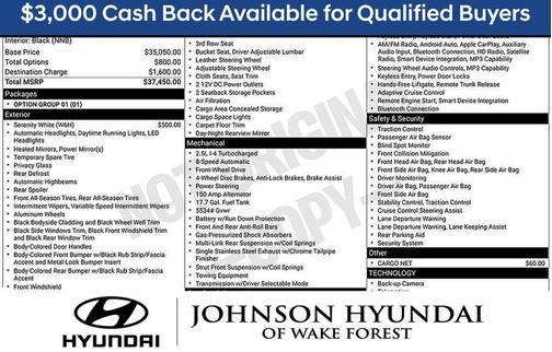 White 2026 Hyundai SANTA FE SE