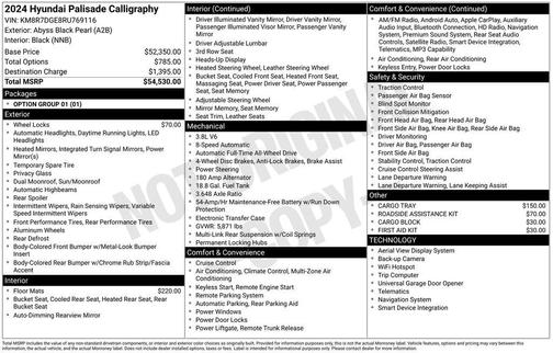 2024 Hyundai PALISADE Calligraphy