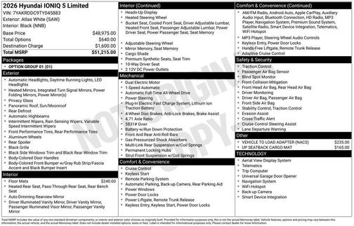 Atlas 2026 Hyundai IONIQ 5 Limited