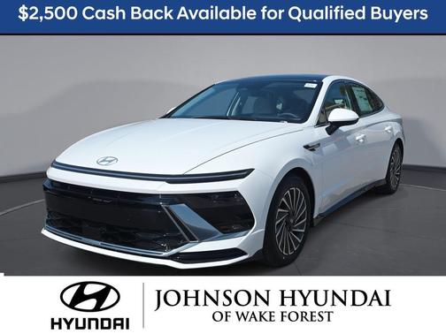 White 2026 Hyundai SONATA Hybrid SEL
