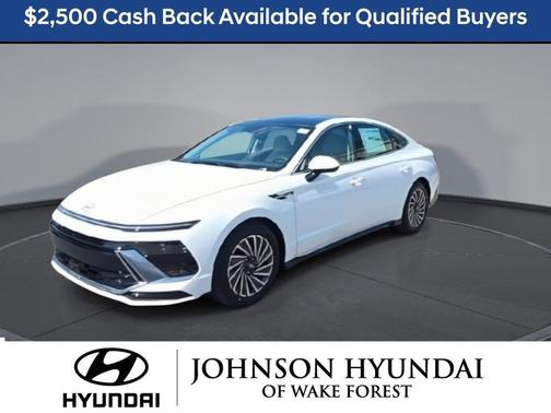 White 2026 Hyundai SONATA Hybrid SEL