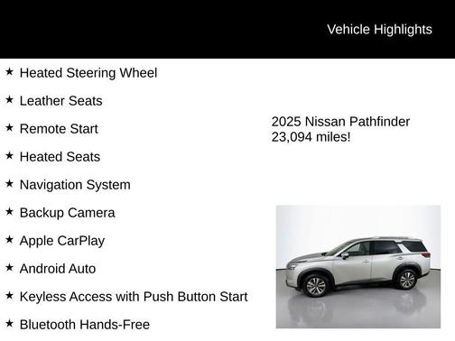 2025 Nissan Pathfinder SL 4WD