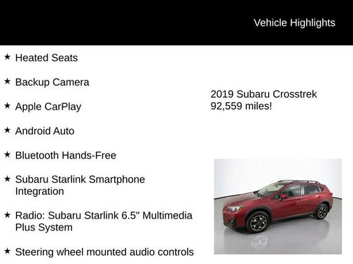 2019 Subaru Crosstrek 2.0i Premium