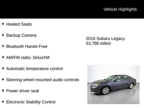 2016 Subaru Legacy Premium