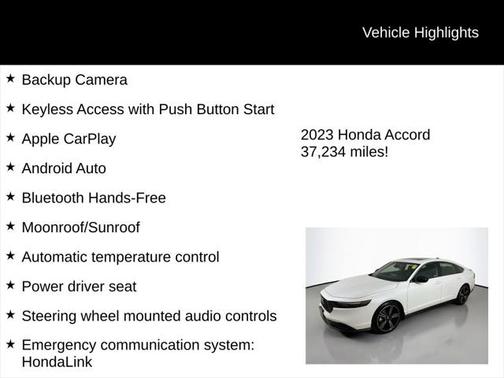 2023 Honda Accord Hybrid Base