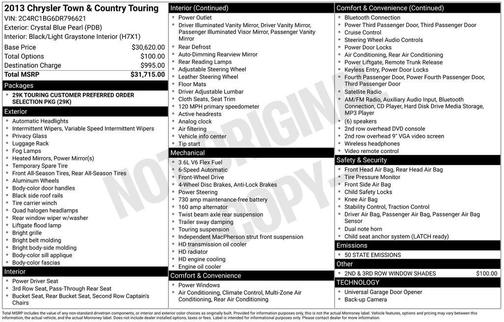2013 Chrysler Town & Country Touring