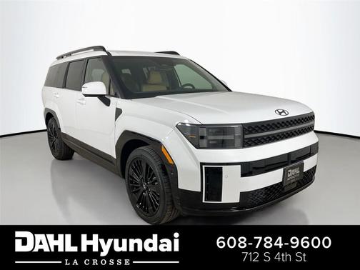 Serenity White 2026 Hyundai SANTA FE HEV Calligraphy