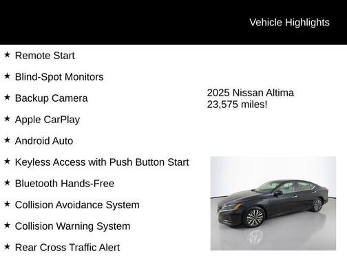 2025 Nissan Altima 2.5 SV