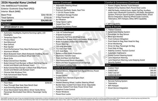 2026 Hyundai KONA Limited