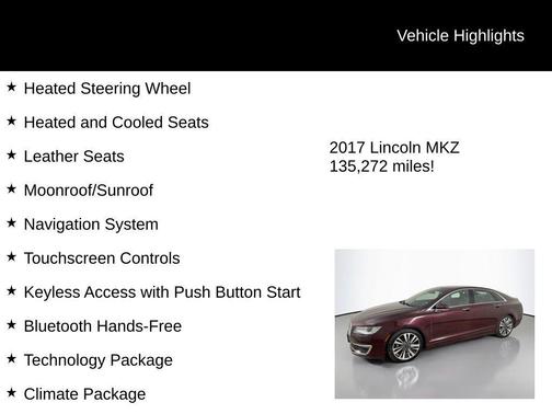 2017 Lincoln MKZ Hybrid Reserve