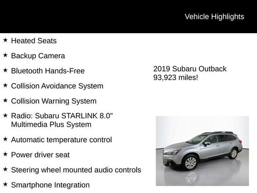 2019 Subaru Outback 2.5i Premium
