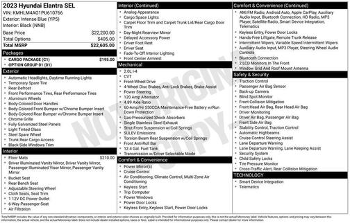 2023 Hyundai ELANTRA SEL