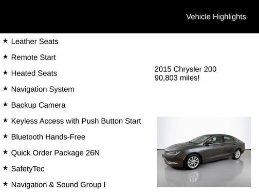 2015 Chrysler 200 C