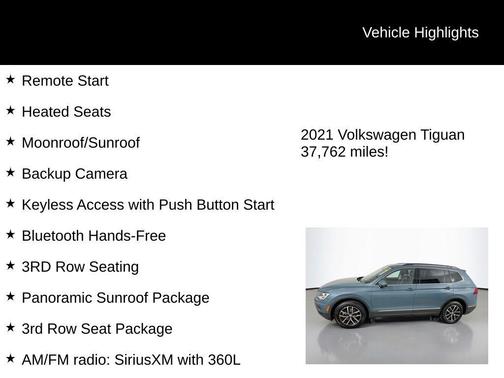 2021 Volkswagen Tiguan 2.0T SE 4MOTION