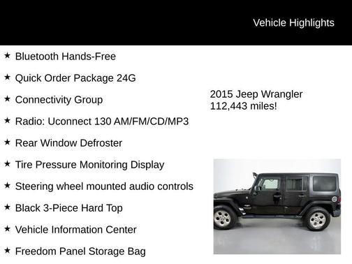 2015 Jeep Wrangler Unlimited Sahara