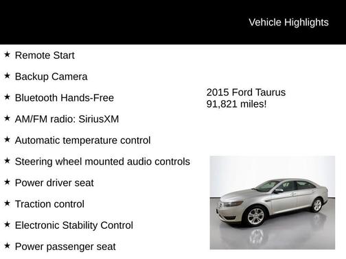 2015 Ford Taurus SEL