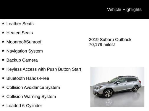 2019 Subaru Outback 3.6R Limited