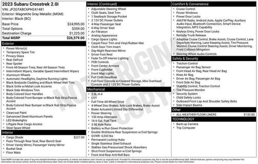 2023 Subaru Crosstrek Base