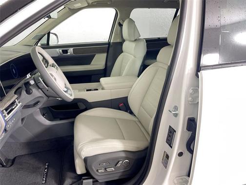 Serenity White 2026 Hyundai SANTA FE HEV Calligraphy