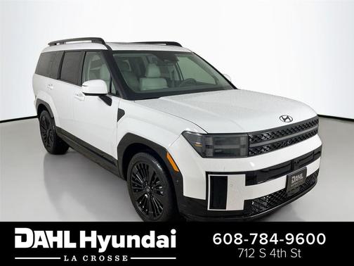 Serenity White 2026 Hyundai SANTA FE HEV Calligraphy