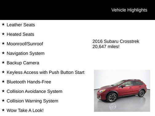 2016 Subaru Crosstrek 2.0i Limited