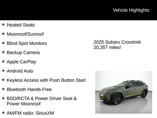 2025 Subaru Crosstrek Sport