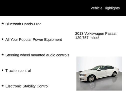 2013 Volkswagen Passat 2.5 S