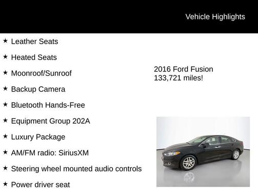 2016 Ford Fusion SE