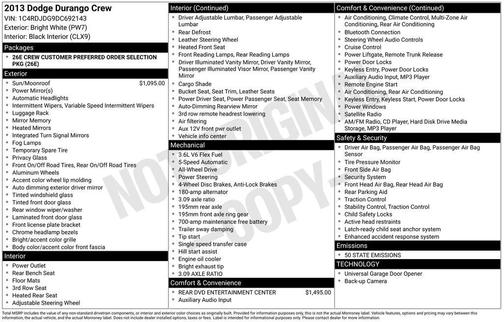 2013 Dodge Durango Crew