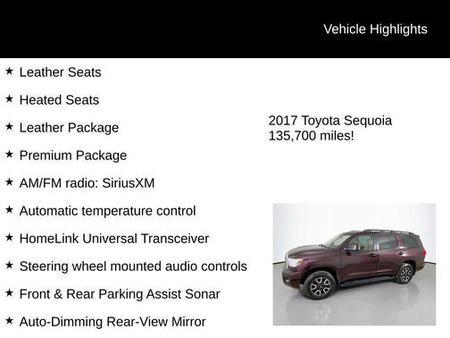 2017 Toyota Sequoia SR5