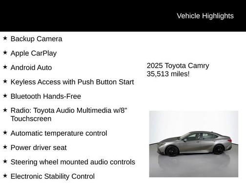 2025 Toyota Camry SE