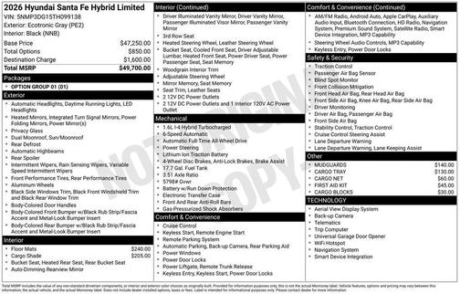 2026 Hyundai SANTA FE Limited