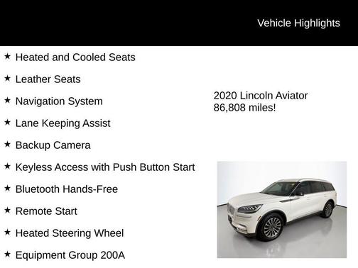 2020 Lincoln Aviator Reserve AWD