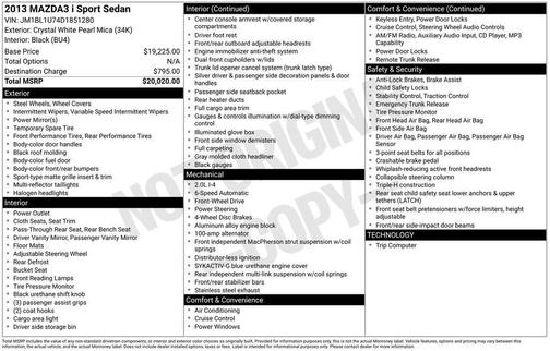2013 Mazda Mazda3 i Sport