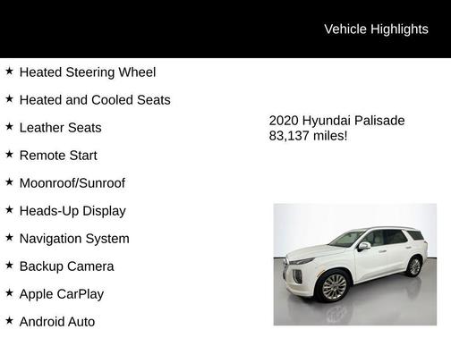 2020 Hyundai PALISADE Limited
