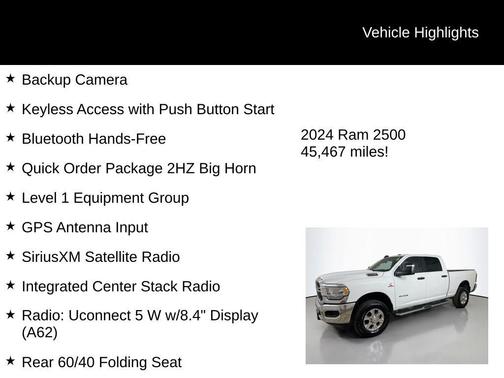 2024 RAM 2500 Big Horn Crew Cab 4x4 6'4' Box