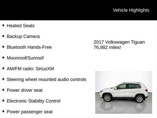 2017 Volkswagen Tiguan 2.0T Wolfsburg Edition