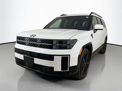 Serenity White 2026 Hyundai SANTA FE HEV Calligraphy