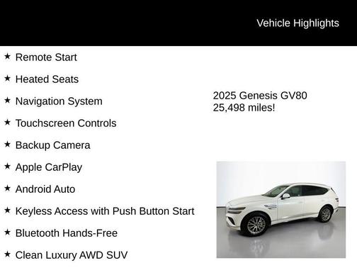 2025 Genesis GV80 2.5T