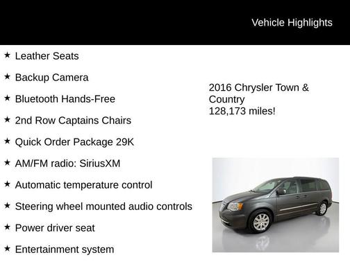 2016 Chrysler Town & Country Touring