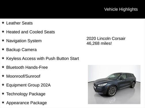 2020 Lincoln Corsair Reserve