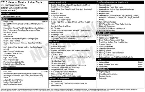 2016 Hyundai ELANTRA Limited